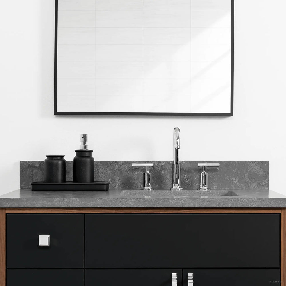 
                  
                    Sidney 36" Matte Black Bathroom Vanity, Right Sink
                  
                