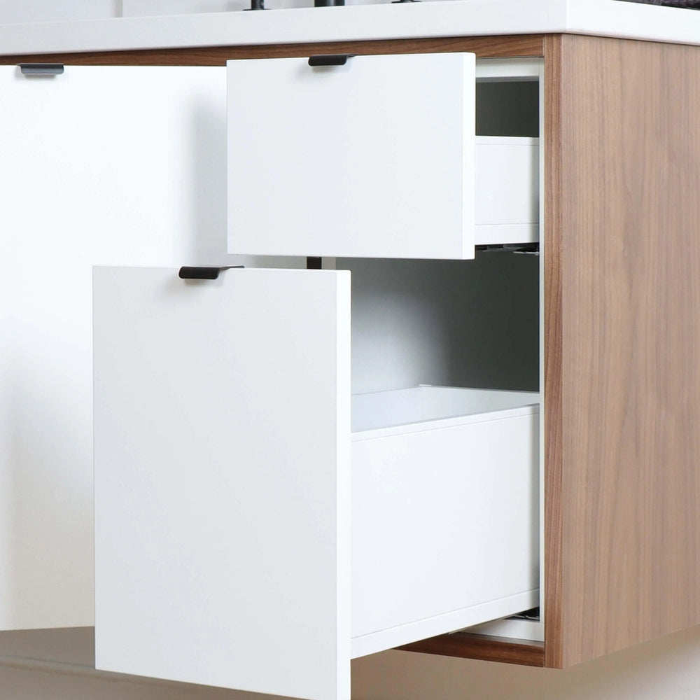 
                  
                    Sidney 36" Wall Mount Gloss White Bathroom Vanity, Left Sink
                  
                