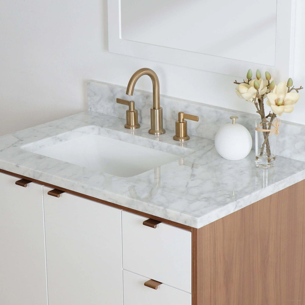 
                  
                    Sidney 36" Wall Mount Gloss White Bathroom Vanity, Left Sink
                  
                