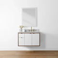 
                  
                    Sidney 36", Teodor® Modern Wall Mount Gloss White Vanity, Right Sink Teodor Bathroom VanityCanada
                  
                