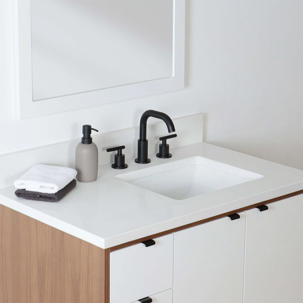 
                  
                    Sidney 36" Wall Mount Gloss White Bathroom Vanity, Right Sink
                  
                