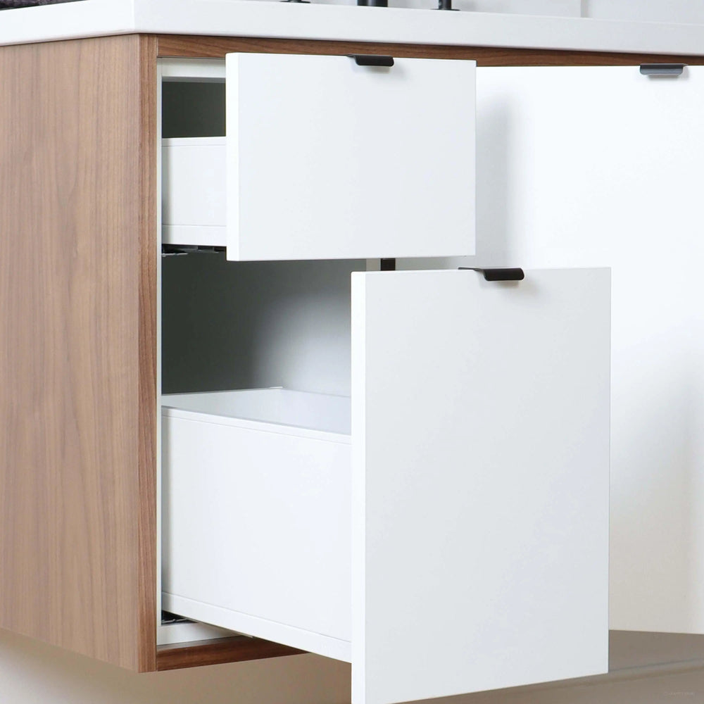 
                  
                    Sidney 36" Wall Mount Gloss White Bathroom Vanity, Right Sink
                  
                