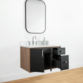 
                  
                    Sidney 36" Wall Mount Matte Black Bathroom Vanity, Left Sink
                  
                