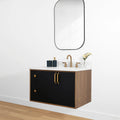 
                  
                    Sidney 36" Wall Mount Matte Black Bathroom Vanity, Right Sink
                  
                