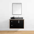 
                  
                    Sidney 36" Wall Mount Matte Black Bathroom Vanity, Right Sink
                  
                