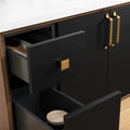 
                  
                    Sidney 36" Wall Mount Matte Black Bathroom Vanity, Right Sink
                  
                