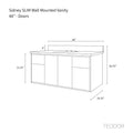 
                  
                    Sidney SLIM 48" Wall Mount Matte Black Bathroom Vanity
                  
                