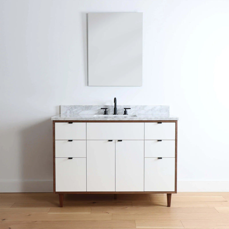 Sidney 48", Teodor® Modern Gloss White Vanity Teodor Bathroom VanityCanada