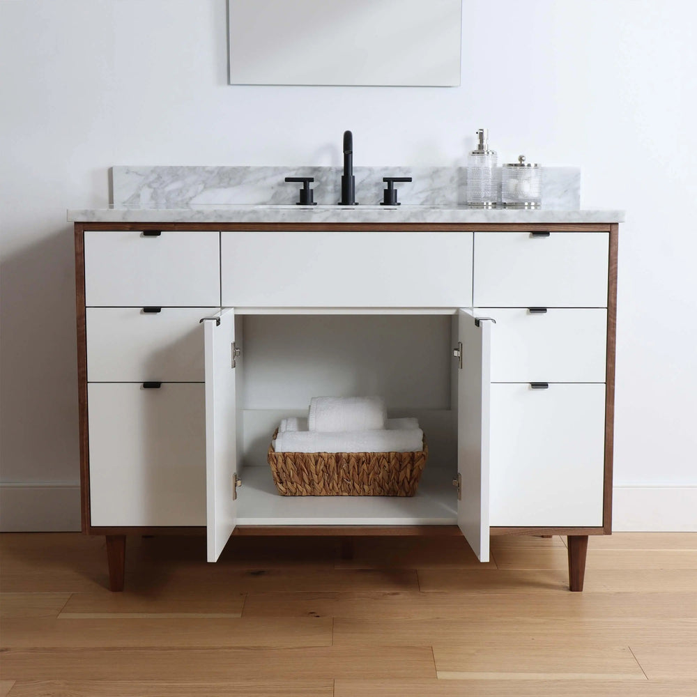
                  
                    Sidney 48" Gloss White Bathroom Vanity
                  
                