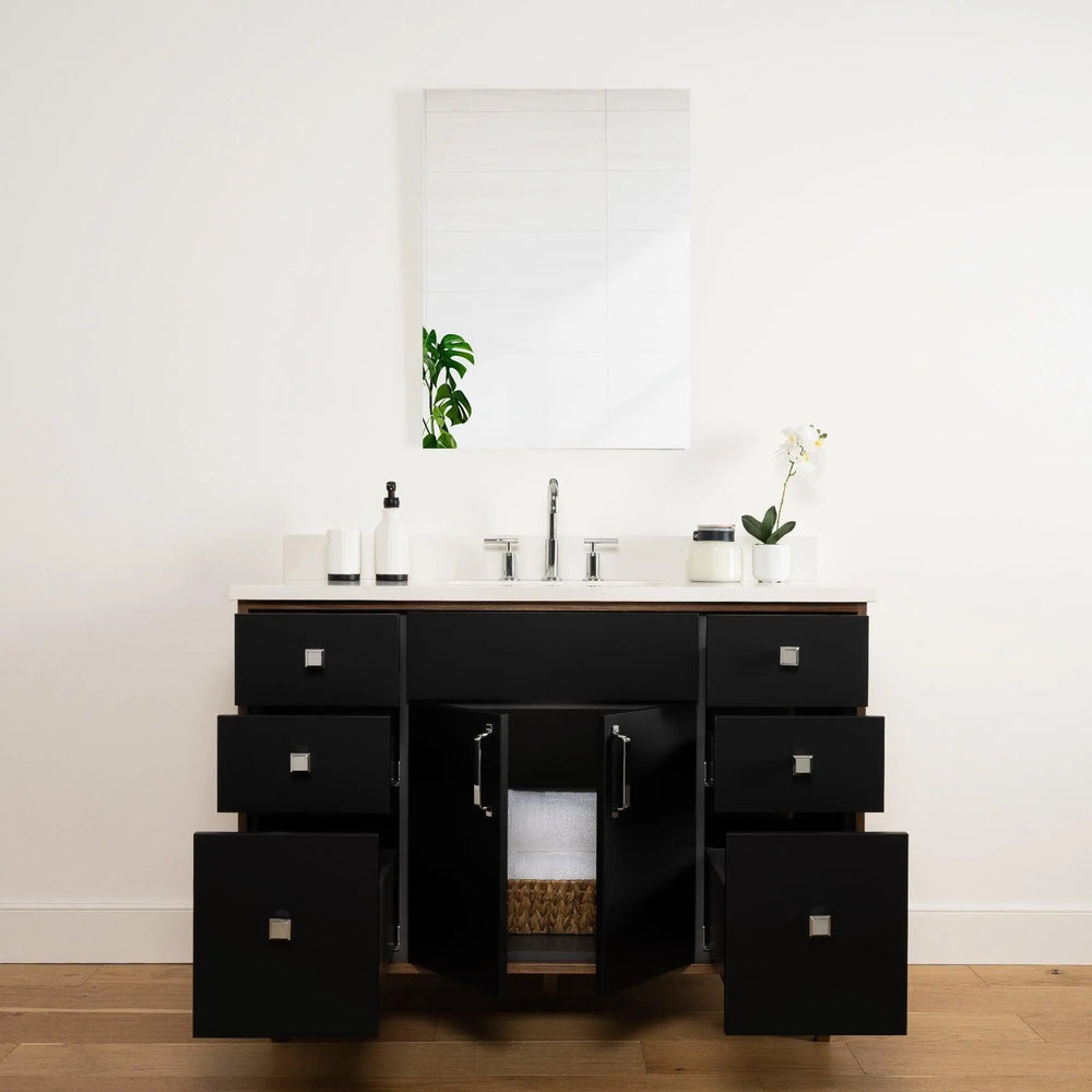 
                  
                    Sidney 48" Matte Black Bathroom Vanity
                  
                