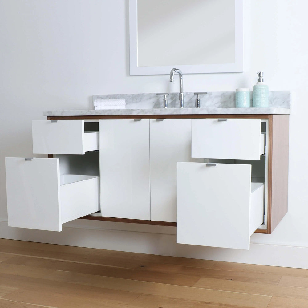 
                  
                    Sidney 48" Wall Mount Gloss White Bathroom Vanity
                  
                
