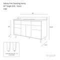 
                  
                    Sidney 60", Teodor® Modern Gloss White Vanity Teodor Bathroom VanityCanada
                  
                