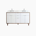 
                  
                    Sidney SLIM 60" Gloss White Bathroom Vanity, Double Sink Teodor Bathroom Vanity Canada
                  
                