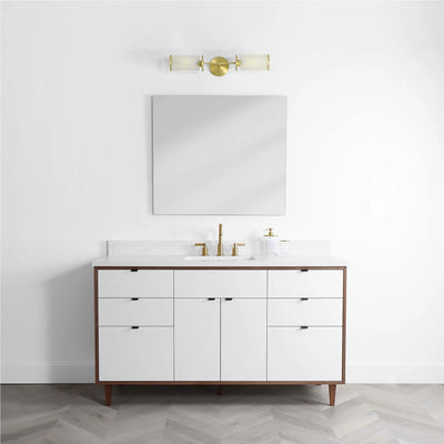 Sidney 60", Teodor® Modern Gloss White Vanity Teodor Bathroom VanityCanada