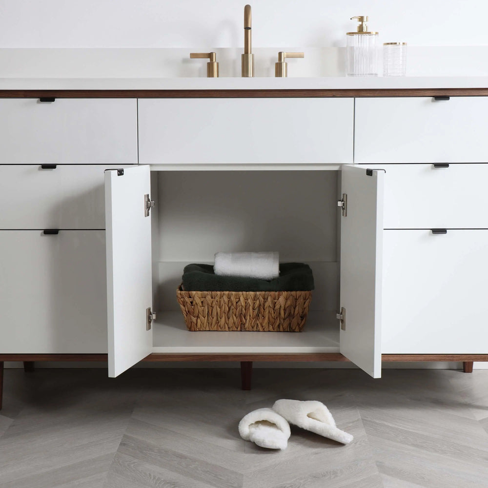 
                  
                    Sidney 60" Gloss White Bathroom Vanity
                  
                