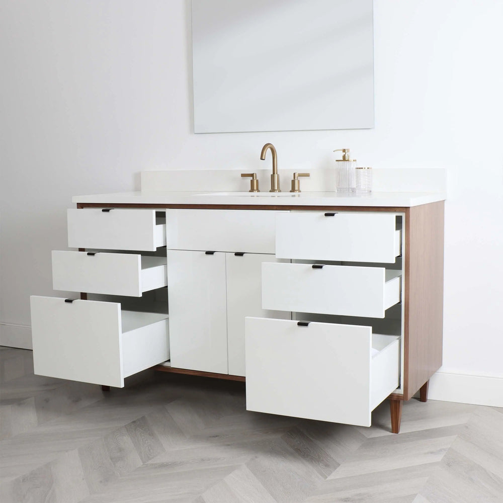 
                  
                    Sidney 60" Gloss White Bathroom Vanity
                  
                