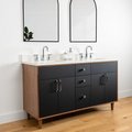 
                  
                    Sidney 60" Matte Black Bathroom Vanity, Double Sink
                  
                