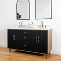 
                  
                    Sidney 60" Matte Black Bathroom Vanity, Double Sink
                  
                