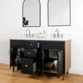 
                  
                    Sidney 60" Matte Black Bathroom Vanity, Double Sink
                  
                