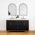 
                  
                    Sidney 60" Matte Black Bathroom Vanity, Double Sink
                  
                