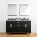 
                  
                    Sidney 60" Matte Black Bathroom Vanity, Double Sink
                  
                