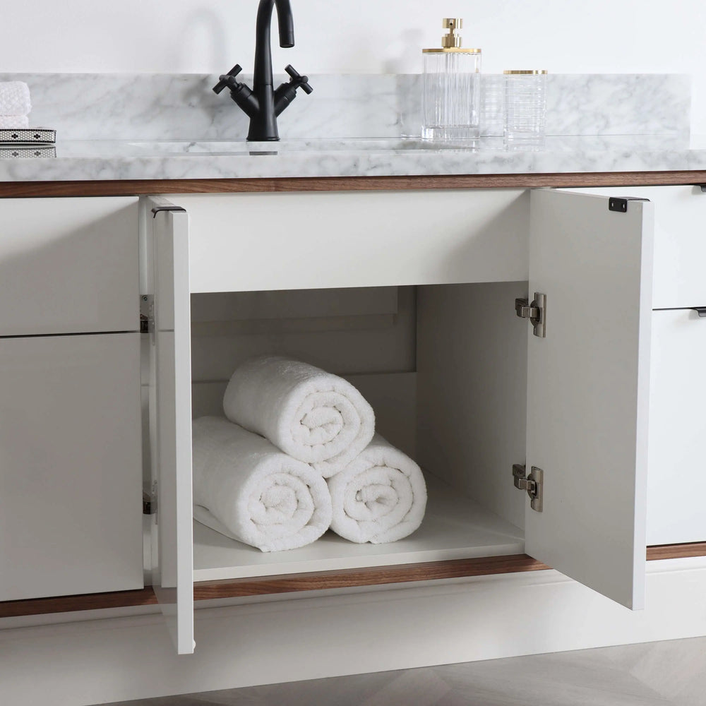 
                  
                    Sidney 60" Wall Mount Gloss White Bathroom Vanity
                  
                