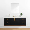 
                  
                    Sidney 60", Teodor® Modern Wall Mount Matte Black Vanity Teodor Bathroom VanityCanada
                  
                