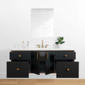 
                  
                    Sidney 60" Wall Mount Matte Black Bathroom Vanity
                  
                