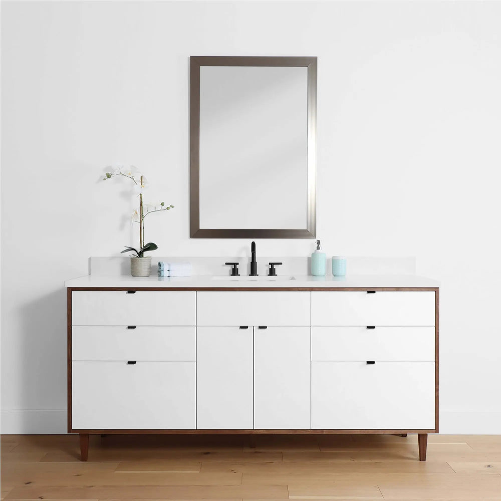 
                  
                    Sidney 72", Teodor® Modern Gloss White Vanity Teodor Bathroom VanityCanada
                  
                