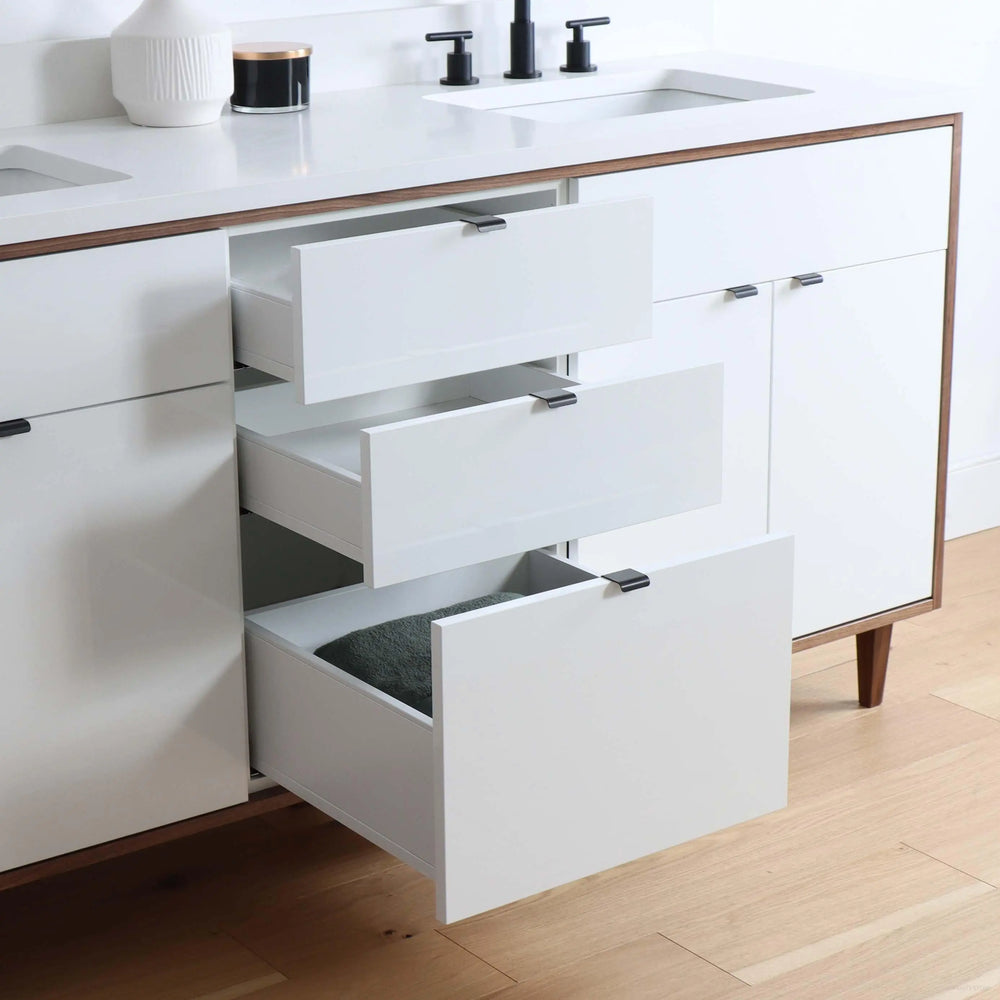 
                  
                    Sidney 72" Gloss White Bathroom Vanity, Double Sink
                  
                