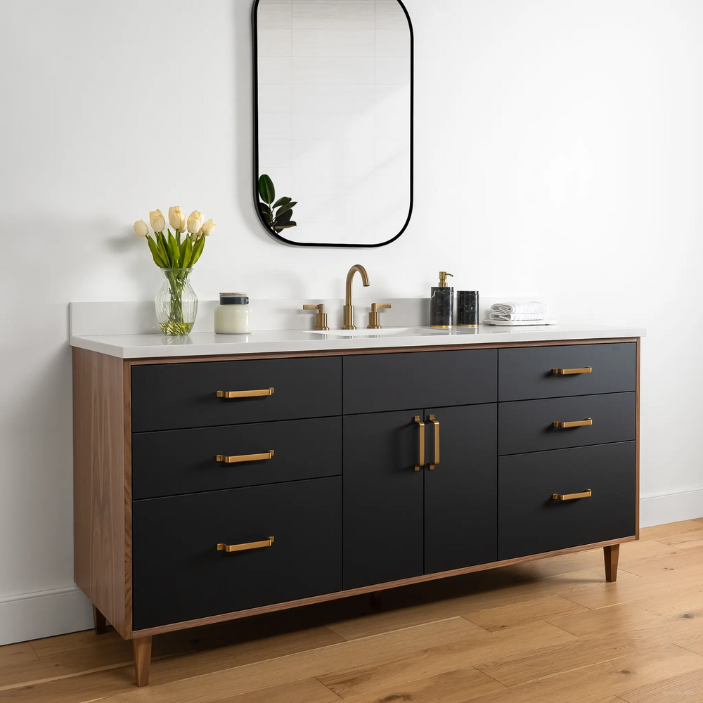 
                  
                    Sidney 72" Matte Black Bathroom Vanity
                  
                