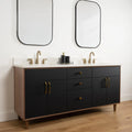 
                  
                    Sidney 72" Matte Black Bathroom Vanity, Double Sink
                  
                