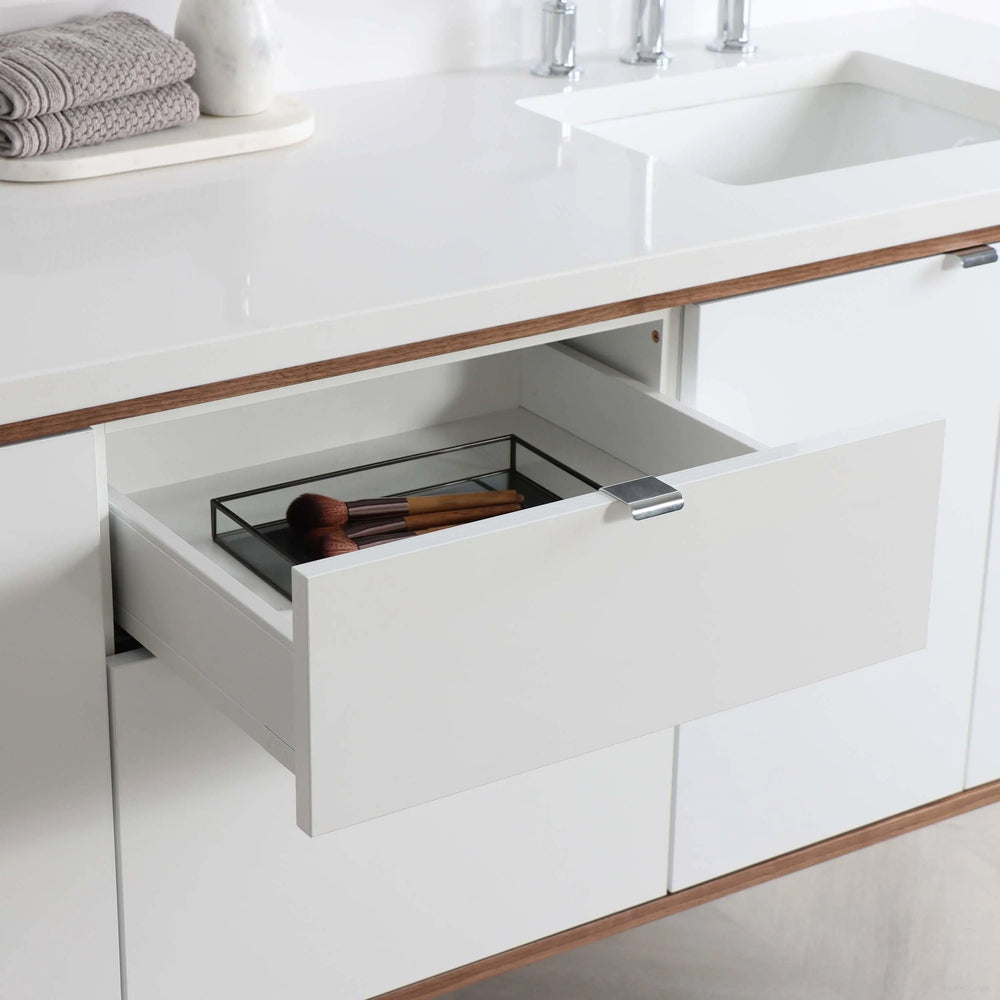 
                  
                    Sidney 72" Wall Mount Gloss White Bathroom Vanity, Double Sink
                  
                
