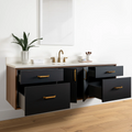 
                  
                    Sidney 72" Wall Mount Matte Black Bathroom Vanity
                  
                