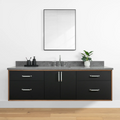 
                  
                    Sidney 72" Wall Mount Matte Black Bathroom Vanity
                  
                