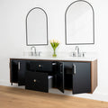 
                  
                    Sidney 72" Wall Mount Matte Black Bathroom Vanity, Double Sink
                  
                