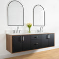 
                  
                    Sidney 72" Wall Mount Matte Black Bathroom Vanity, Double Sink
                  
                