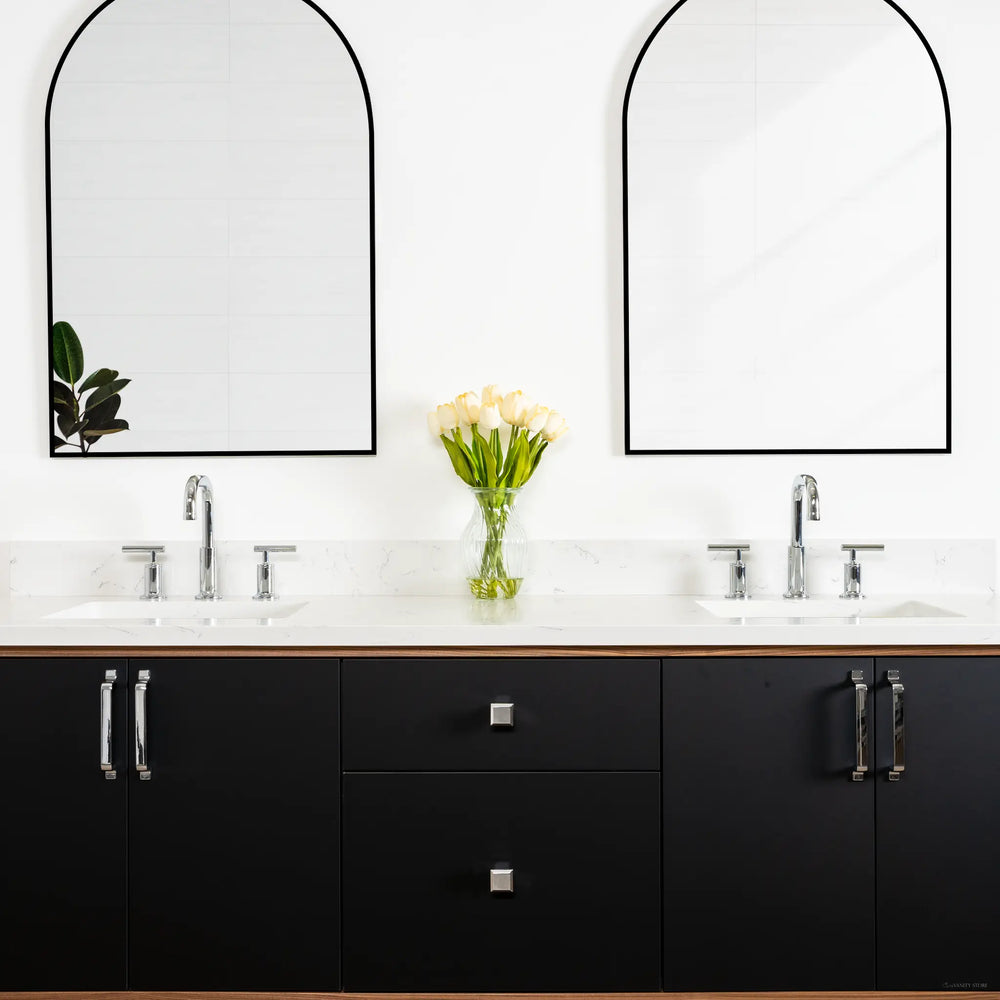 
                  
                    Sidney 72" Wall Mount Matte Black Bathroom Vanity, Double Sink
                  
                