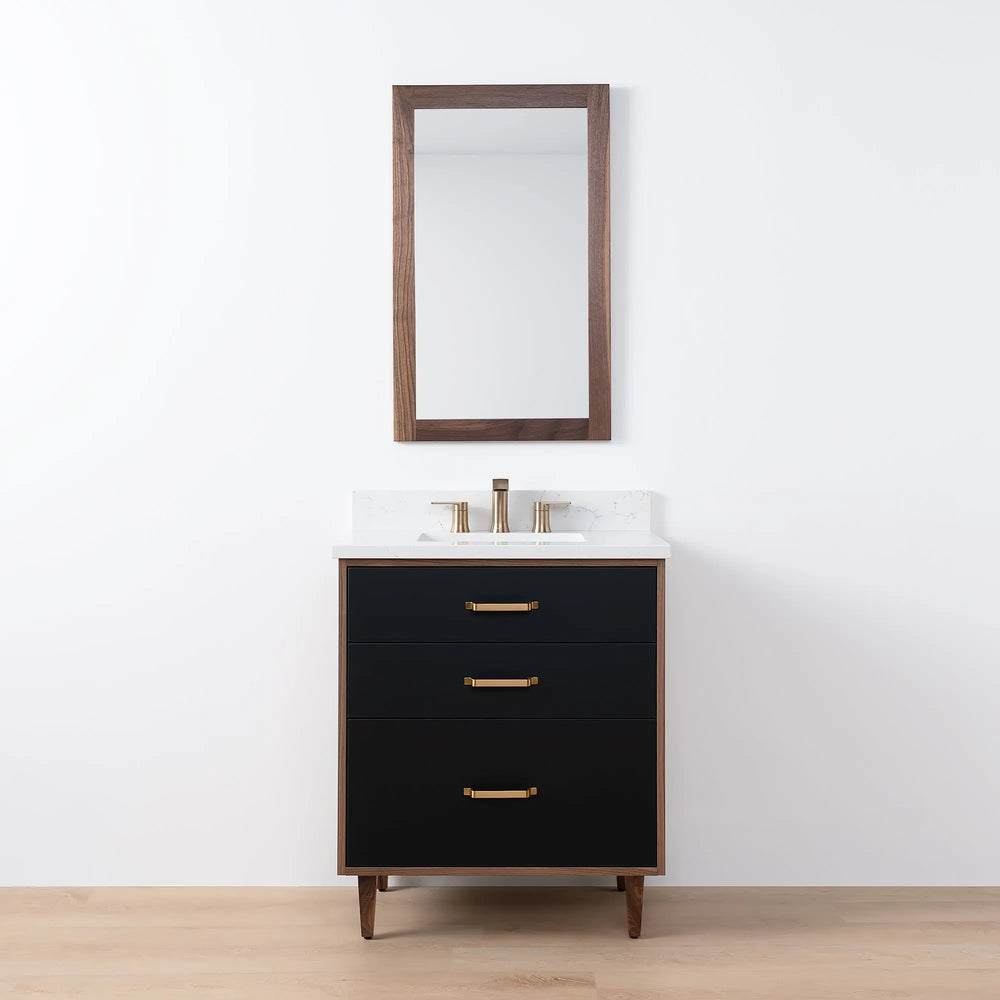 
                  
                    Sidney SLIM, 30" Teodor® Modern Matte Black Vanity Teodor Bathroom VanityCanada
                  
                