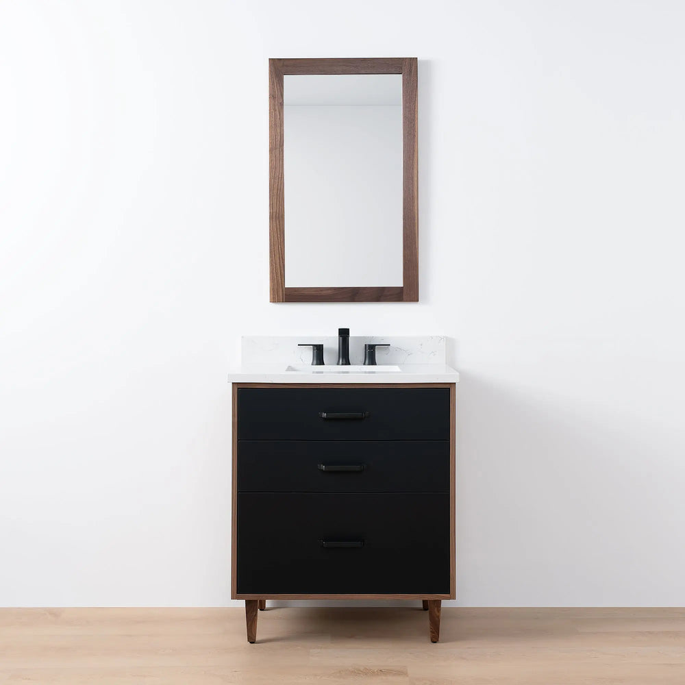 
                  
                    Sidney SLIM, 30" Teodor® Modern Matte Black Vanity Teodor Bathroom VanityCanada
                  
                