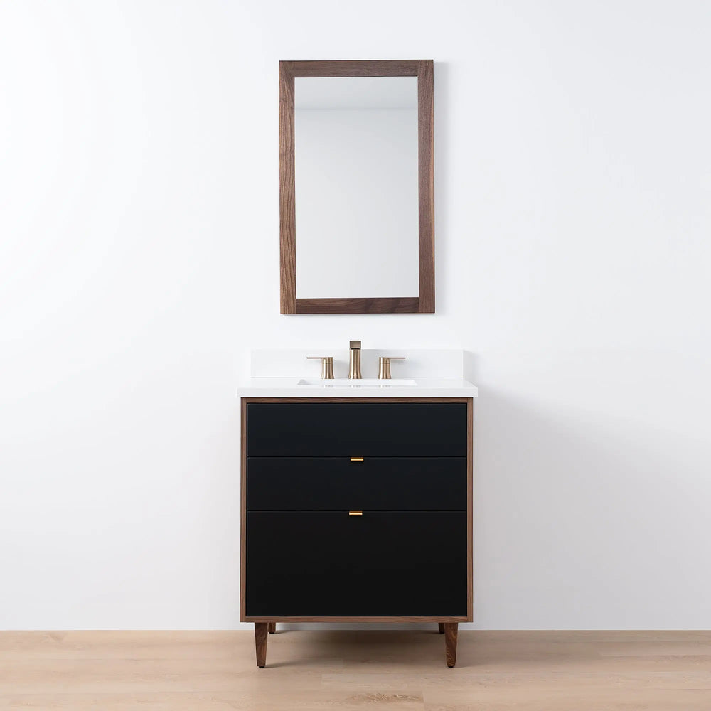 
                  
                    Sidney SLIM, 30" Teodor® Modern Matte Black Vanity Teodor Bathroom VanityCanada
                  
                