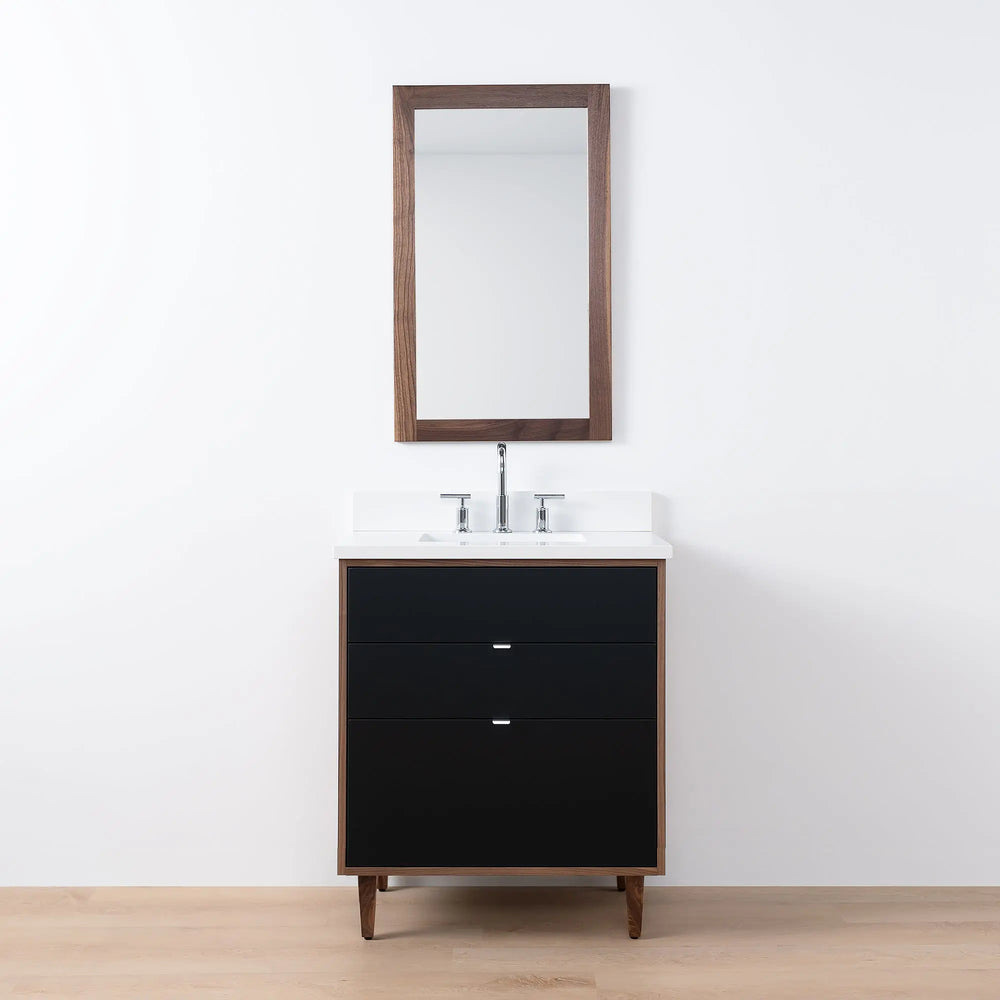 
                  
                    Sidney SLIM, 30" Teodor® Modern Matte Black Vanity Teodor Bathroom VanityCanada
                  
                