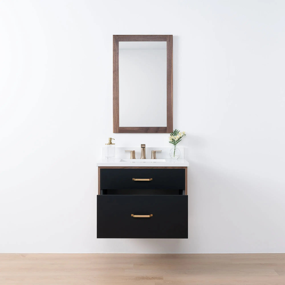 
                  
                    Sidney SLIM, 30" Teodor® Modern Wall Mount Matte Black Vanity Teodor Bathroom VanityCanada
                  
                