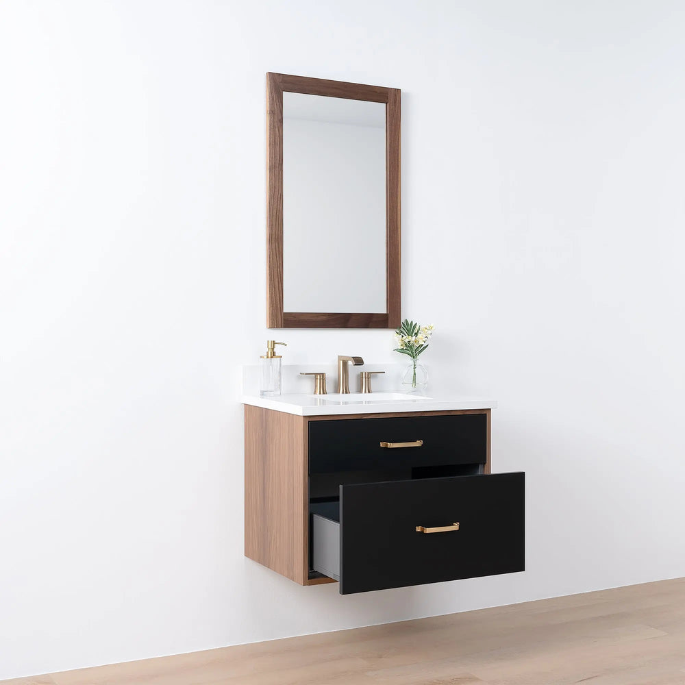 
                  
                    Sidney SLIM, 30" Teodor® Modern Wall Mount Matte Black Vanity Teodor Bathroom VanityCanada
                  
                