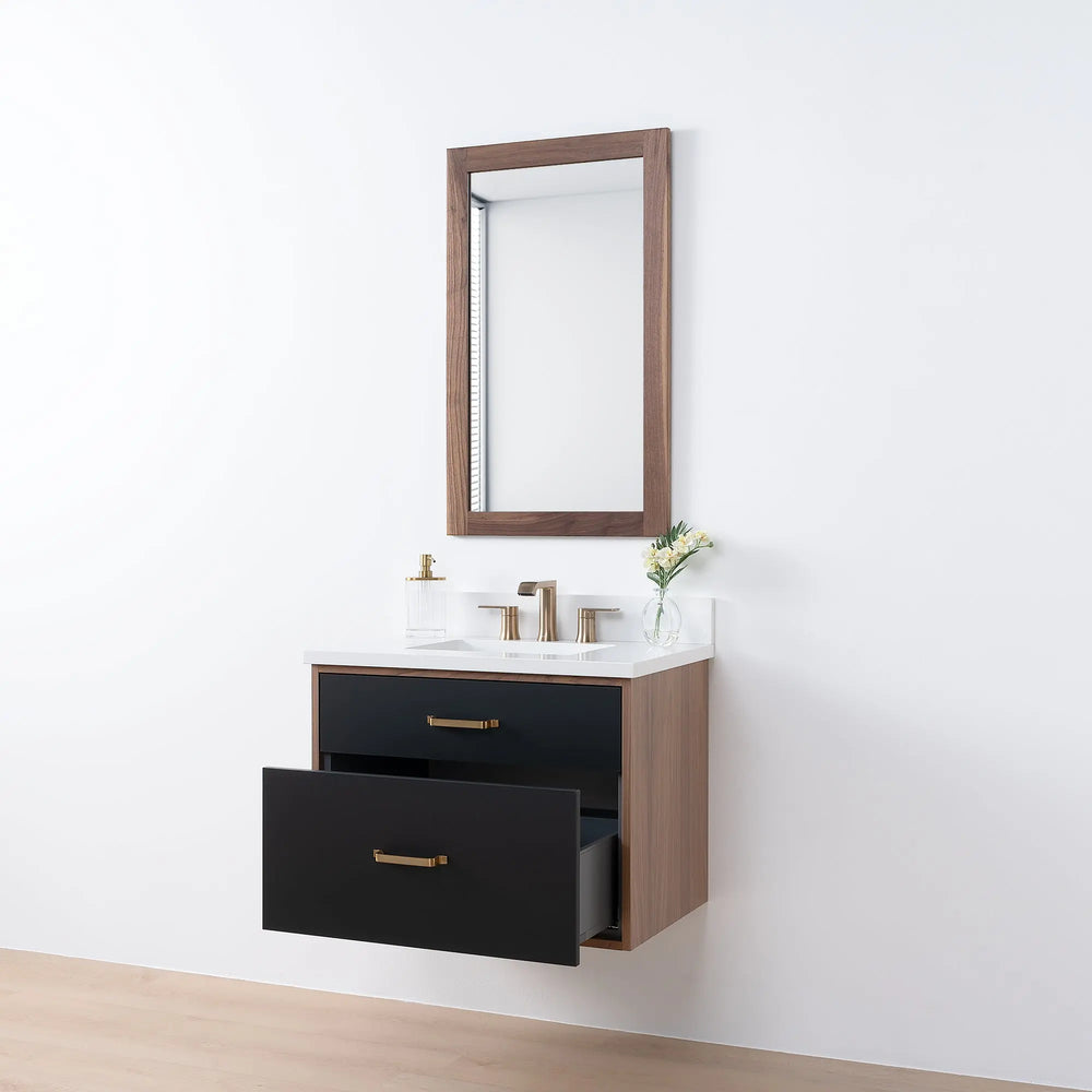 
                  
                    Sidney SLIM, 30" Teodor® Modern Wall Mount Matte Black Vanity Teodor Bathroom VanityCanada
                  
                