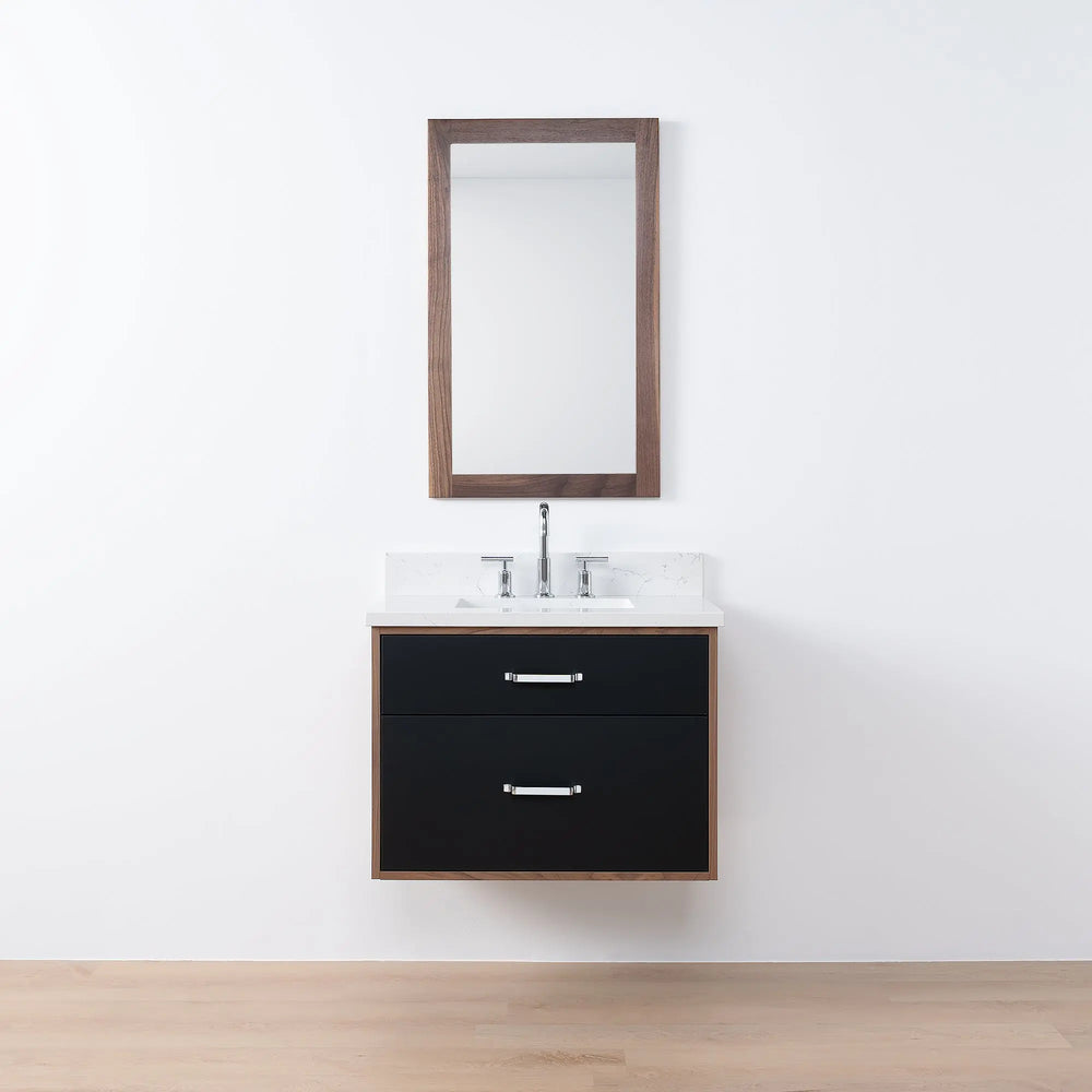
                  
                    Sidney SLIM, 30" Teodor® Modern Wall Mount Matte Black Vanity Teodor Bathroom VanityCanada
                  
                