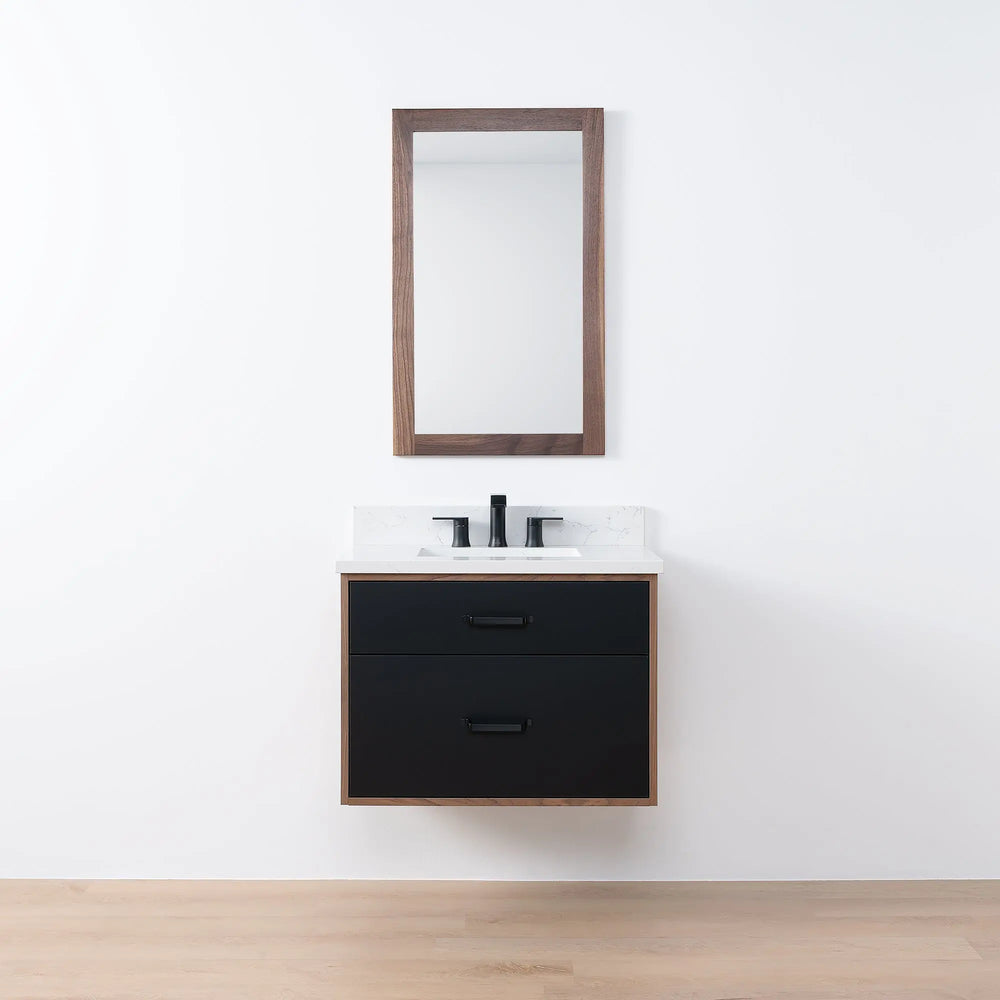 
                  
                    Sidney SLIM, 30" Teodor® Modern Wall Mount Matte Black Vanity Teodor Bathroom VanityCanada
                  
                