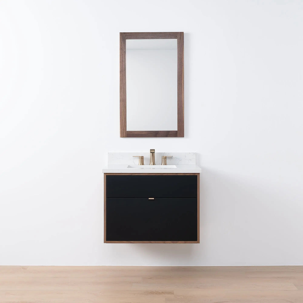 
                  
                    Sidney SLIM, 30" Teodor® Modern Wall Mount Matte Black Vanity Teodor Bathroom VanityCanada
                  
                