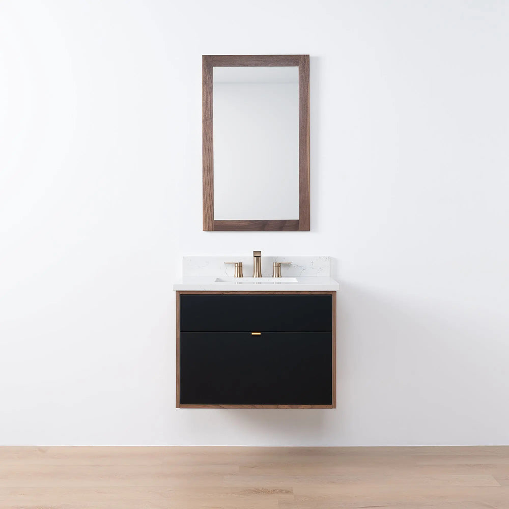 
                  
                    Sidney SLIM, 30" Teodor® Modern Wall Mount Matte Black Vanity Teodor Bathroom VanityCanada
                  
                