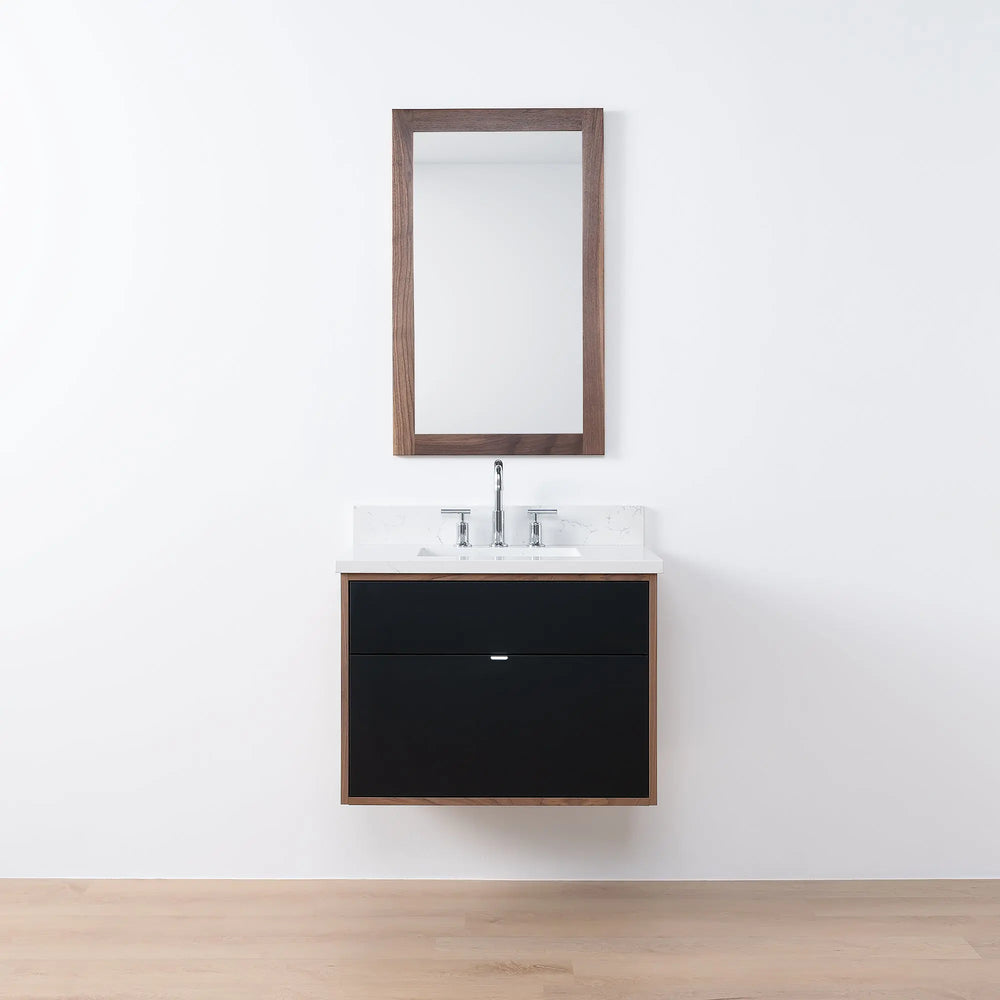 
                  
                    Sidney SLIM, 30" Teodor® Modern Wall Mount Matte Black Vanity Teodor Bathroom VanityCanada
                  
                